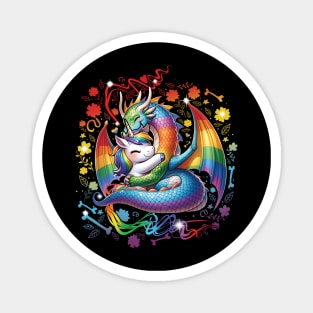 LGBT Dragon Unicorn Magnet